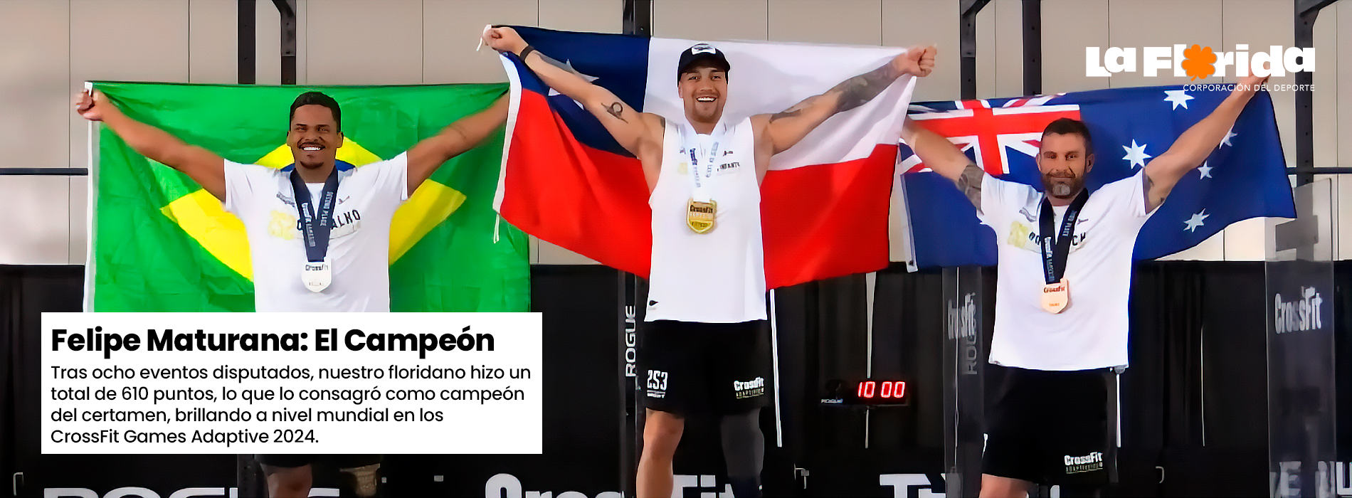 Felipe Maturana, el mejor del mundo en los CrossFit Games Adaptive 2024