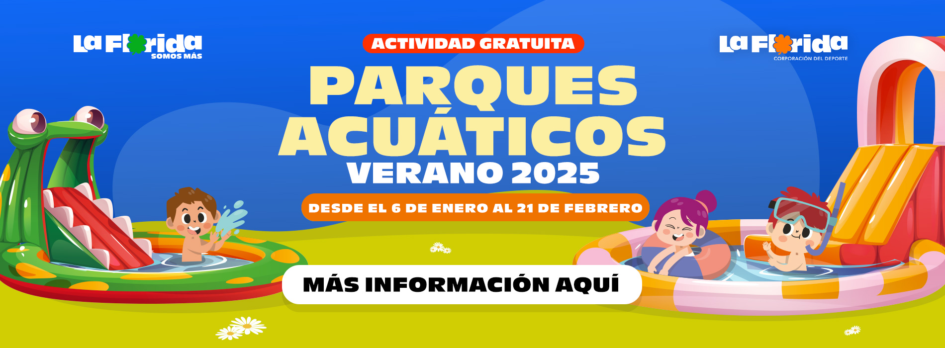 ¡Disfruta del verano con los Parques Acuáticos en La Florida!